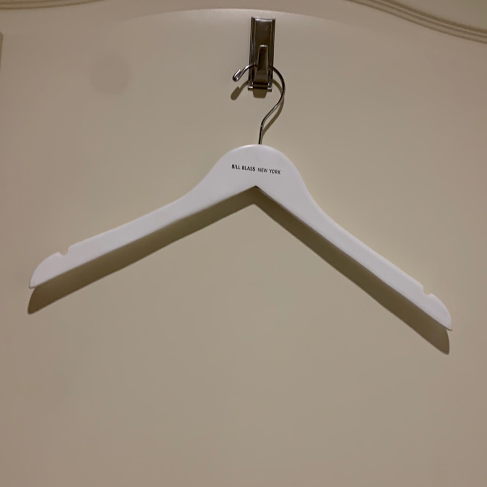 Bill Blass wooden Dress Hangers.10 for $10 original price $2.75 a piece